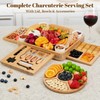 CAWIU Charcuterie Board with Lid – Large Bamboo Cheese Board