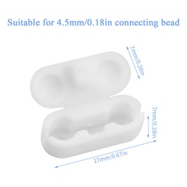 Vesaneae Chain Clips for Vertical Blinds, Plastic Chain Connectors Suitable for Roller Blinds, 5 mm Stainless Steel Chain Connector, Ball Chain, Replacement Ball Chain Clip (50 Plastic)