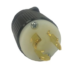 Twist-Lock NEMA L6-15P Replacement Connector Easy Assembly - Durable Nylon Construction - WBL615P - Rewireable