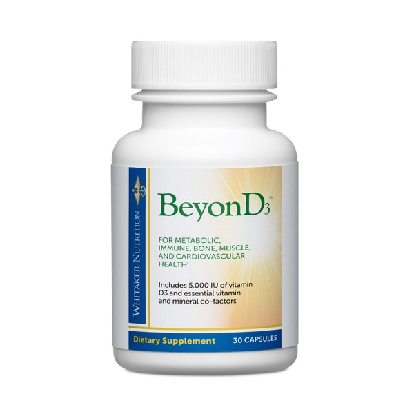 Dr. Whitaker's BeyonD3 - Vitamin D3 Supplement 5,000 IU Plus