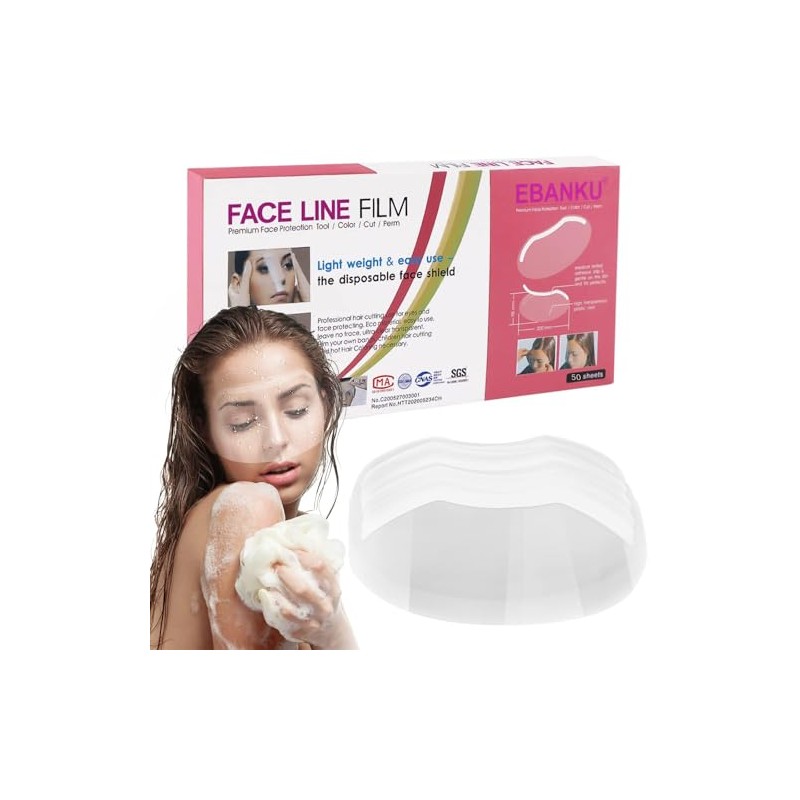 EBANKU - 50 viseras de ducha de microblading, protector de