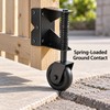 4-Inch Right-Side Spring-Loaded Gate Caster Wheel with 360° Swivel and