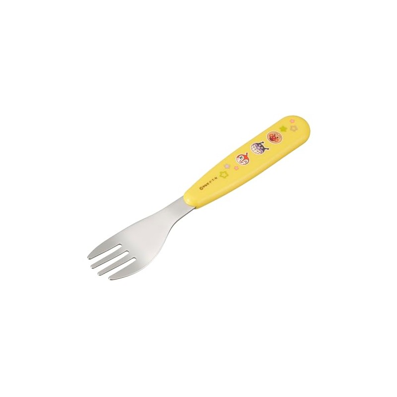Anpanman Antibacterial Fork (Yellow) Baby First Own Cutlery
