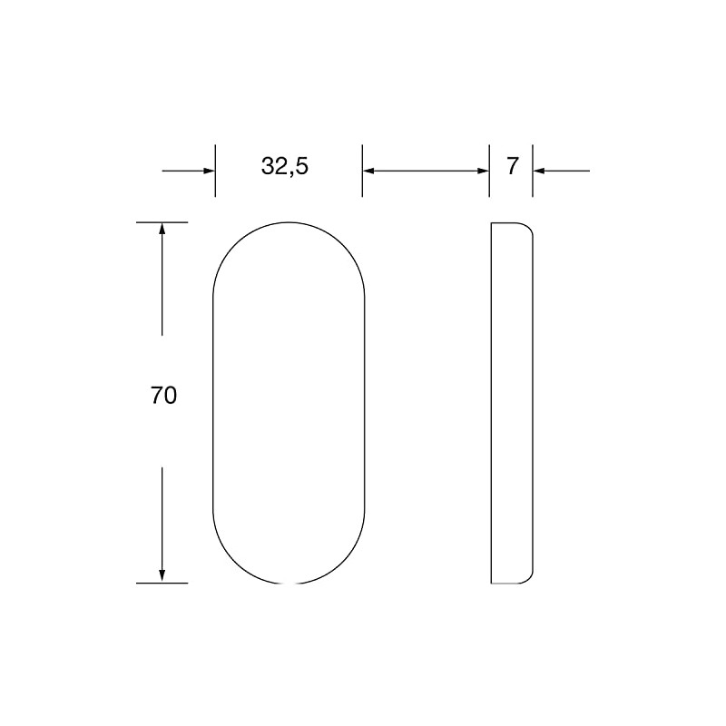 Format 4015354051697 – pt-schlñsselrosette. BL. 0 17 1757. Oval. F69
