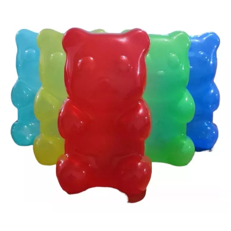 Dulcero Pandita Forma De Oso Colores Varios 3 Piezas