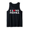 I Love Pietra Matching Girlfriend & Boyfriend Pietra Name Tank