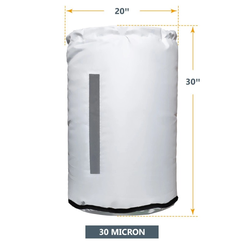 POWERTEC 70351 Dust Collector Lower Bag 20" Dia. x 30"