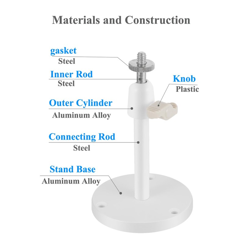 Security-01 Adjustable Universal Wall Ceiling Metal Mounts, Security Camera Stands