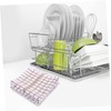 Ciieeo 3Pcs Supple Kitchen Dish Towels Organic Cotton Cleaning Cloths
