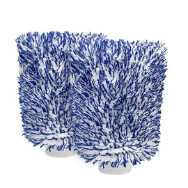 JOJOHEDIA Car Wash Mitt Cyclone Ultra Car Washing Mitt Microfiber mitt for Cars(Blue&White 2Pack)