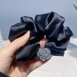 Luxurious Velvet Hair Bands Big Scrunchies - No Damage, No Crease Elastic Hair Ties for Women - Perfect for Thick, Curly, and Long Hair