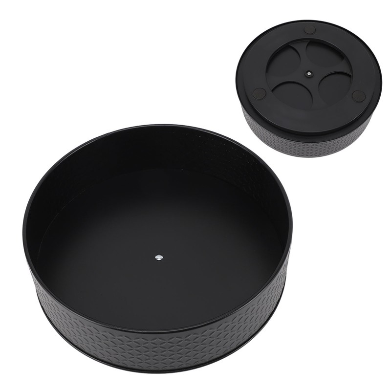Turntable Spice Rack 360 Degree Rotatable Large Capacity Multifunctional Carbon