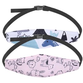 Tomedeks 2 Packs Child Seat Headrest,Car Seat Head Support for Kids,Baby Car Accessories,Adjustable Head Seat Strap Baby Belt Support Headband Baby Head Support Car Seat for Baby Sleep(B)