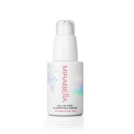 Mirabella All In One Clarifying Serum Micro Peel for Anti Aging - Hydrating 7% Glycolic Acid & 8.8% Lactic Acid Serum Face Peel with AHA BHA Exfoliant, 1 Oz