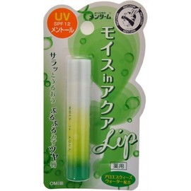 MENTARM Moise IN Aqua Lip Menthol UV 0.1 oz (4 g)