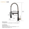 AIMADI Kitchen Sink Faucet,Black Kitchen Faucets with Pull Down Sprayer,Black