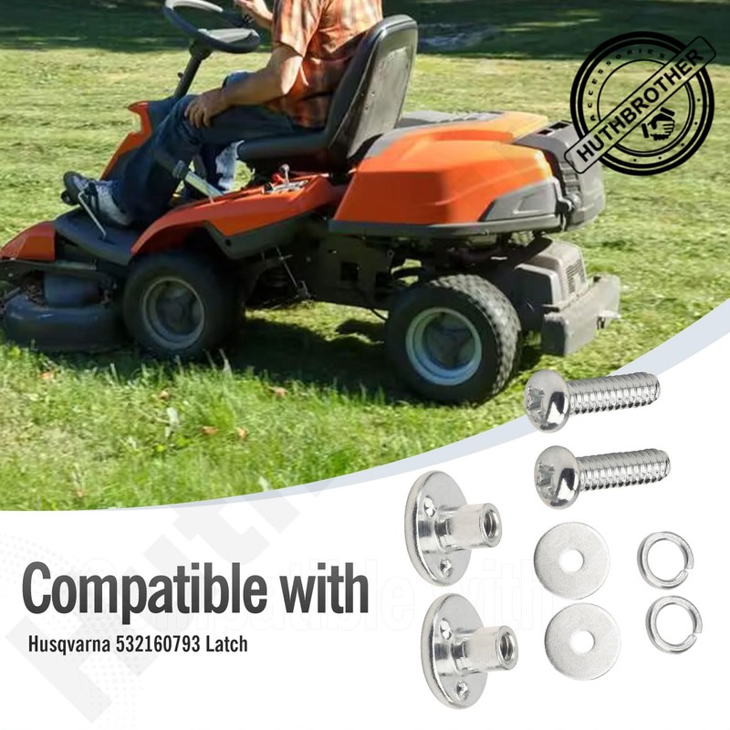 Huthbrother 160793 Bagger Latch Straps and Hardware, Compatible with Husqvarna