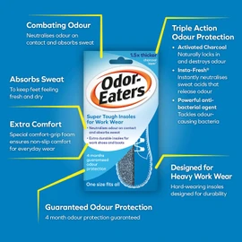 Odor-Eaters Insoles Super Tuff, 6 Pack