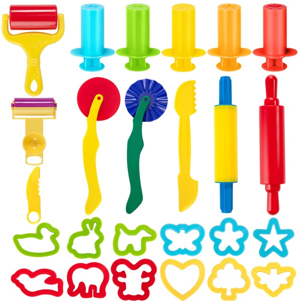 Modelling Clay Tools for Kids, 25 Pieces Plastic Model and