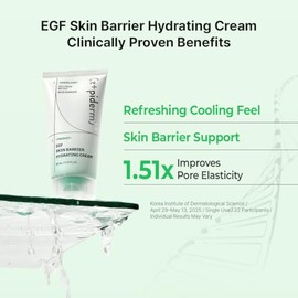 Zipiderm EGF Skin Barrier - Set de rutina de humedad para la piel, tóner en crema + crema hidratante de gel, hidratante coreano ligero de hidratación y soporte de barrera para pieles sensibles, secas