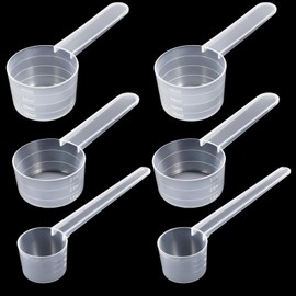 umorismo Measuring Spoons 5 g, 15 g, 20 g, Plastic Dosing Spoons, Protein Powder, Dosing Aid, Washing Powder, Portioning Spoon, Measuring Spoon, Gram Dosing Spoon with Scale for Baking Measuring and