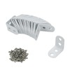 Coshar 20pcs Iron L Bracket Joint Right Angle Bracket Heavy