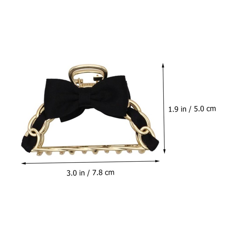 FOMIYES 2pcs Bowknot Metal Hair Clips for Women Elegant Non-