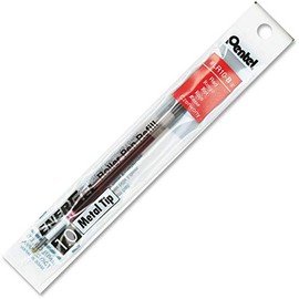 Pentel Refill Ink for BL60 EnerGel Liquid Gel Pen, 1.0mm, Metal Tip, Red Ink, 1-Pack (LR10-B)
