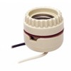 Leviton 019-0-000 1-Circuit 2-Piece Keyless Lamp Holder with Tew Wire