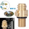 M18x1.5 Thread CO2 Tank Brass Pin Valve Adapter Replacement for