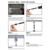 Everflow 8041957-25 3/8" Screw Vertical Threaded Rod Anchor Designed for