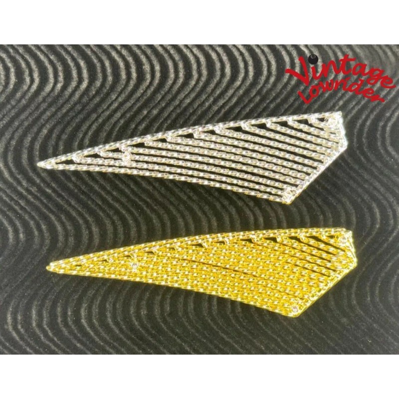 ORIGINAL LOWRIDER 20" TANK FRAME TOP/BOTTOM SQUARE TWISTED INSERTS. -