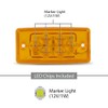 ALLGOOD LED Top Roof Running Cab Marker Light Rectangle Cab