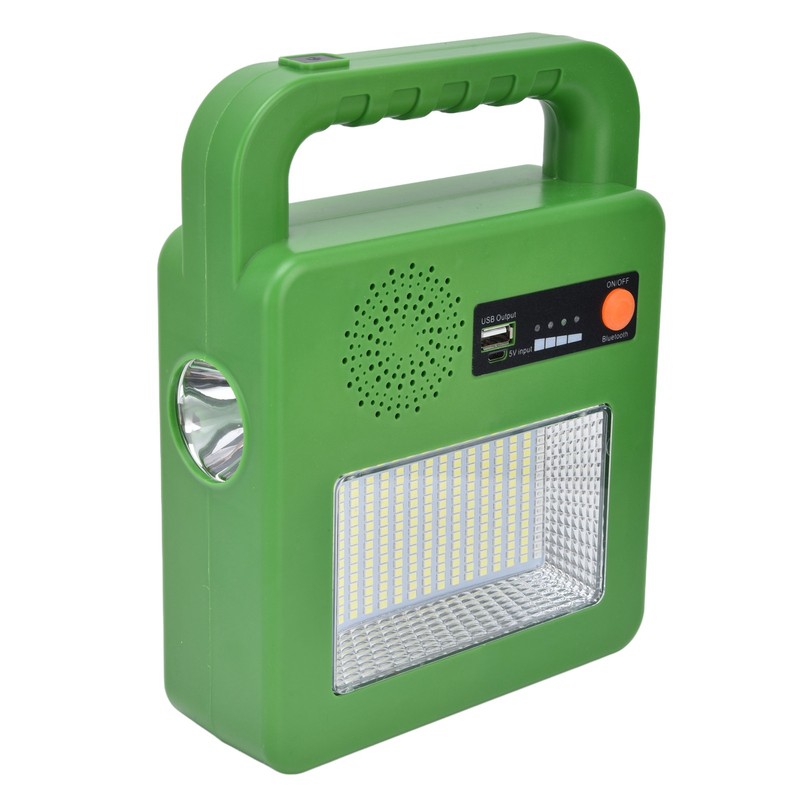 LED Flashlight with Bluetooth Speaker 5 Mode Emergency Flashlight Solar