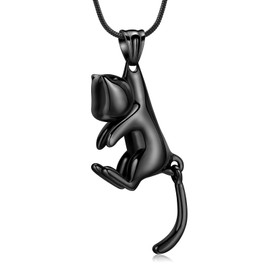 Hearbeingt Pet Cremation Jewelry For Ashes For Cat Memorial Ash Necklace Keepsake Urn Necklace Pendant for Animal Ashes Memorial Jewellery