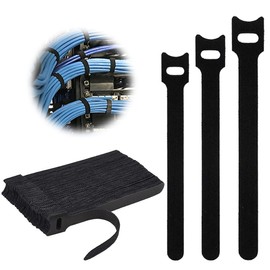 VONJUMA Pack of 60 Velcro Cable Ties, Reusable Velcro Cable Ties in 3 Different Lengths Velcro Cable Ties Velcro Cable Tie for Home, Office and Garden, 100/150/200 mm