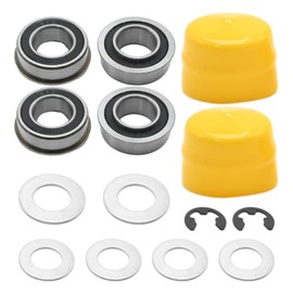 VIKKSAER M143338 M123253 Front Wheel Bearings Kit, Replacement for John Deere D100 D105 D110 D120, Replaces M123811 GX21931 GY20563 AM127304 R27434