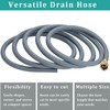 16FT Dehumidifier Drain Hose with 3/4” FHT Brass Rustproof Connector,