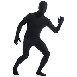 VSVO Full Body Greenman Suit - Lime Green (Black, Large)