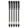 5 x 0.5mm FLAIR Hydra BLACK Gel Pens Easy Grip