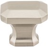 Jeffrey Alexander 165NI Ella 1-1/4" L Emerald Cut Cabinet Knob