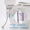 Hibbent Bidet T adapter Toilet Connector with ON/OFF Valve -