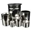 Empty tin, tin, paint can, paint can, made of tinplate,