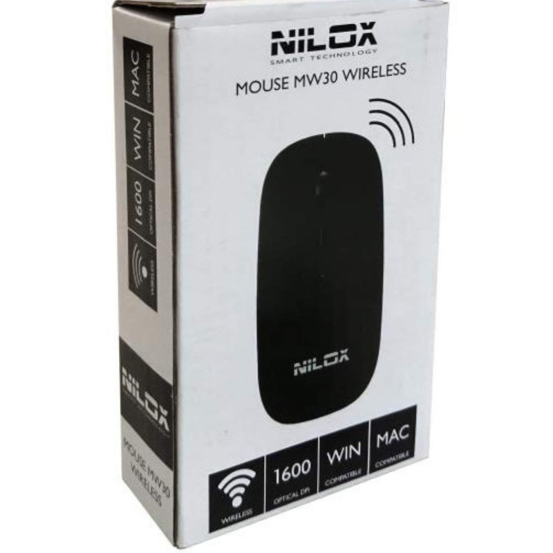 Nilox Mouse Wireless, with 4 buttons for Windows and Mac,