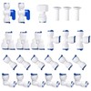 3/8" OD Quick Connect Push in Water Tube Fitting, 24-Pack,