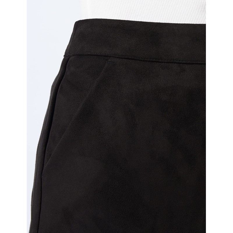 VERO MODA Damen Velours Minirock Kurzer Stretch Bleistiftrock Samt Nicki