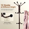 Hoctieon Coat Rack Freestanding, Coat Tree with Umbrella Holder, Metal