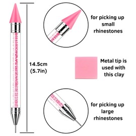 Bedazzling Tools Rhinestone Picker Tool, 3 Bedazzling Pen, 3 Extra Wax Tips
