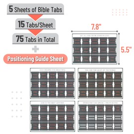 Mr. Pen- Bible Tabs, 75 Tabs, Cool Gray, Laminated Bible Tabs for Women and Men, Bible Tabs for Study Bible Index Tabs, Bible Book Tabs, Bible Labels Tabs, Mr Pen Bible Tabs for Women Study Bible