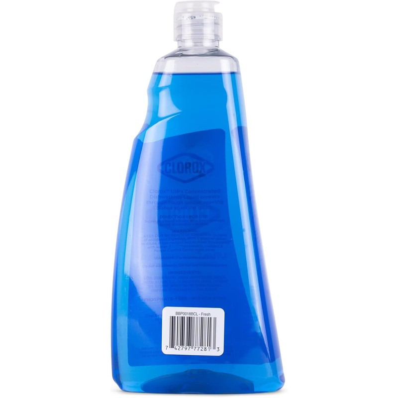 Clorox Ultra Concentrated Dishwashing Liquid Dish Soap with Oxi, Fresh